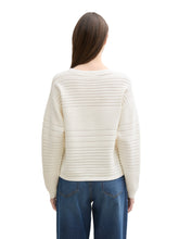 Load image into Gallery viewer, TOM TAILOR DENIM OTTOMAN KNIT PULLOVER off white
