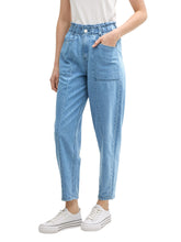 Afbeelding in Gallery-weergave laden, TOM TAILOR DENIM PAPERBAG used bleached blue
