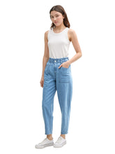 Afbeelding in Gallery-weergave laden, TOM TAILOR DENIM PAPERBAG used bleached blue
