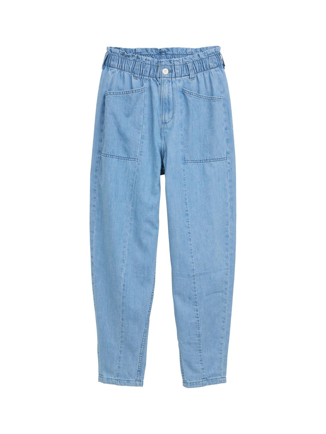 TOM TAILOR DENIM PAPERBAG used bleached blue