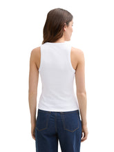 Afbeelding in Gallery-weergave laden, TOM TAILOR DENIM COATED RIB TOP white
