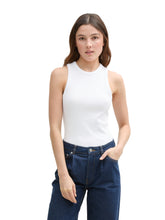 Afbeelding in Gallery-weergave laden, TOM TAILOR DENIM COATED RIB TOP white
