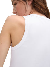 Afbeelding in Gallery-weergave laden, TOM TAILOR DENIM COATED RIB TOP white
