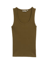 Afbeelding in Gallery-weergave laden, TOM TAILOR DENIM RIB TOP golden olive green
