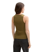 Afbeelding in Gallery-weergave laden, TOM TAILOR DENIM RIB TOP golden olive green
