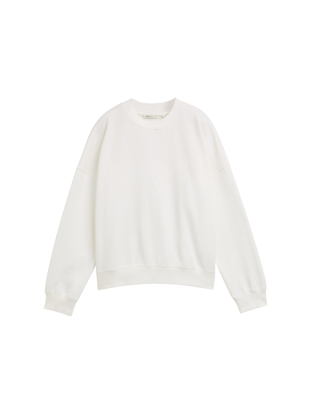 TOM TAILOR DENIM CREWNECK SWEATSHIRT off white