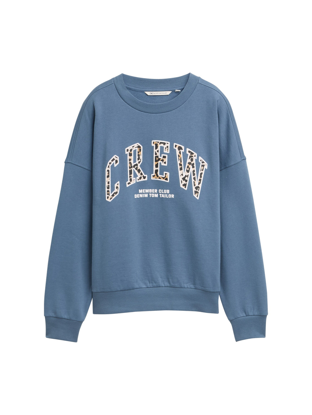 TOM TAILOR DENIM CREWNECK SWEATSHIRT dusty denim blue