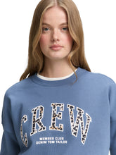 Load image into Gallery viewer, TOM TAILOR DENIM CREWNECK SWEATSHIRT dusty denim blue
