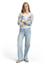 Afbeelding in Gallery-weergave laden, TOM TAILOR DENIM MULTICOLOR KNIT CARDIGAN blue yellow stripe
