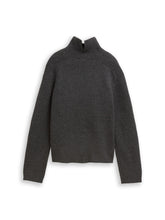 Afbeelding in Gallery-weergave laden, TOM TAILOR DENIM KNIT MOCK-NECK WITH SADDLE SHOULDER shale grey melange
