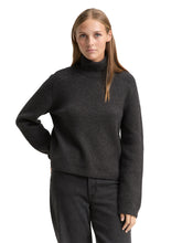 Afbeelding in Gallery-weergave laden, TOM TAILOR DENIM KNIT MOCK-NECK WITH SADDLE SHOULDER shale grey melange
