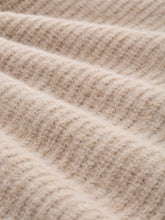Afbeelding in Gallery-weergave laden, TOM TAILOR DENIM KNIT HAIRY ZIP CARDIGAN cosy beige melange
