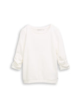 Afbeelding in Gallery-weergave laden, TOM TAILOR DENIM COZY SWEATSHIRT WITH SLEEVE DETAIL off white
