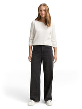 Afbeelding in Gallery-weergave laden, TOM TAILOR DENIM COZY SWEATSHIRT WITH SLEEVE DETAIL off white
