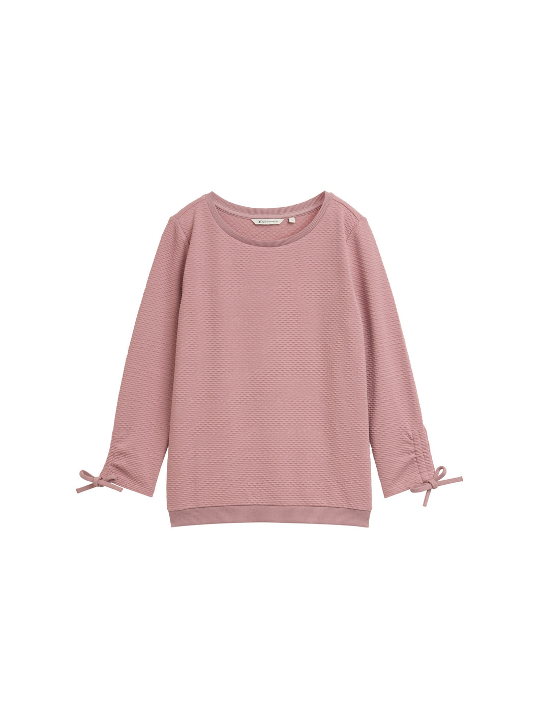 TOM TAILOR DENIM SWEATSHIRT W. SLEEVE DETAIL antique rose