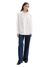 Load image into Gallery viewer, TOM TAILOR DENIM POPLIN SHIRT WITH POCKET white
