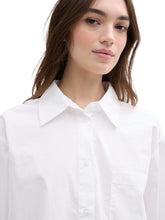 Load image into Gallery viewer, TOM TAILOR DENIM POPLIN SHIRT WITH POCKET white
