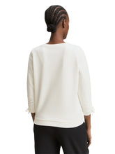 Afbeelding in Gallery-weergave laden, TOM TAILOR DENIM SWEATSHIRT W. SLEEVE DETAIL off white
