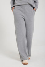 Afbeelding in Gallery-weergave laden, FREEQUENT PANTALON EMBER WIDE LEG FULL LENGTH medium grey mel.
