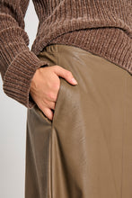 Load image into Gallery viewer, FREEQUENT ROK HARLEY FAUX LEATHER SKIRT morel
