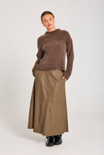 Load image into Gallery viewer, FREEQUENT ROK HARLEY FAUX LEATHER SKIRT morel
