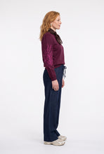 Afbeelding in Gallery-weergave laden, GEISHA SWEAT SLEEVE EMBROIDERY burgundy/fuchsia
