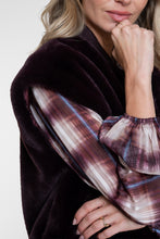 Afbeelding in Gallery-weergave laden, GEISHA GILET FUR WITH RIB burgundy
