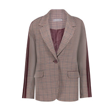Load image into Gallery viewer, GEISHA BLAZER CHECK + TAPE burgundy/green
