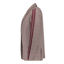 Load image into Gallery viewer, GEISHA BLAZER CHECK + TAPE burgundy/green

