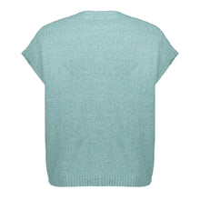 Afbeelding in Gallery-weergave laden, GEISHA KNITTED GILET MET KNOOP aqua
