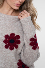 Afbeelding in Gallery-weergave laden, GEISHA PULL FLOWERS sand/burgundy/navy
