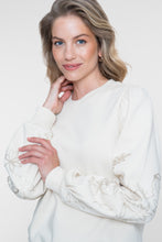 Afbeelding in Gallery-weergave laden, GEISHA SWEAT FOIL PRINTED SLEEVES light sand
