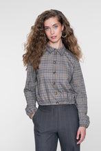 Afbeelding in Gallery-weergave laden, GEISHA BLOUSE camel/grey
