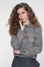 Afbeelding in Gallery-weergave laden, GEISHA BLOUSE camel/grey
