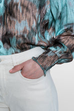 Afbeelding in Gallery-weergave laden, GEISHA BLOUSE camel/mint
