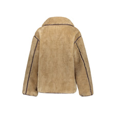 Load image into Gallery viewer, GEISHA JACKET SHORT BONDED FUR camel/brown

