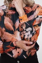 Afbeelding in Gallery-weergave laden, GEISHA BLOUSE brique/black
