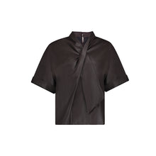 Afbeelding in Gallery-weergave laden, GEISHA SHIRT PU SCARF brown
