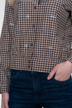 Load image into Gallery viewer, GEISHA BLOUSE brown/blue
