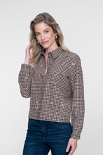 Load image into Gallery viewer, GEISHA BLOUSE brown/blue
