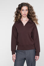 Afbeelding in Gallery-weergave laden, GEISHA SWEATER COLLAR dark brown
