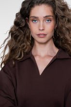Afbeelding in Gallery-weergave laden, GEISHA SWEATER COLLAR dark brown
