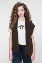 Afbeelding in Gallery-weergave laden, GEISHA VEST KNITTED dark brown
