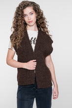 Afbeelding in Gallery-weergave laden, GEISHA VEST KNITTED dark brown
