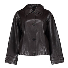 Load image into Gallery viewer, GEISHA JACKET PU dark brown
