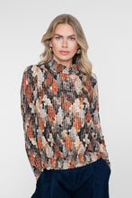 Afbeelding in Gallery-weergave laden, GEISHA SHIRT SMOCK JERSEY black/orange
