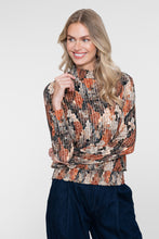 Afbeelding in Gallery-weergave laden, GEISHA SHIRT SMOCK JERSEY black/orange
