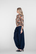 Afbeelding in Gallery-weergave laden, GEISHA SHIRT SMOCK JERSEY black/orange
