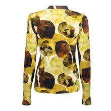 Load image into Gallery viewer, GEISHA SHIRT ocher yellow/green
