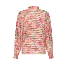 Load image into Gallery viewer, GEISHA BLOUSE coral/moss green
